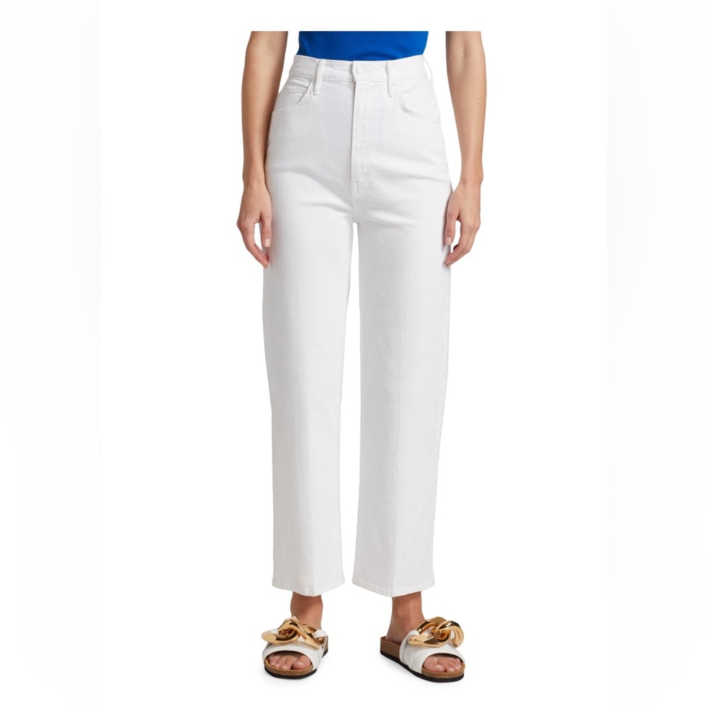 The Tunnel Vision Ankle High Rise Stretch Crop Straight Leg Jeans